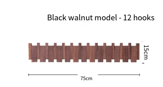 Chic Piano Key Wooden Coat Hanger