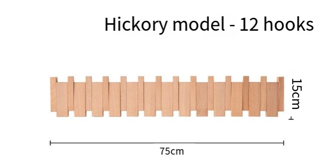 Chic Piano Key Wooden Coat Hanger