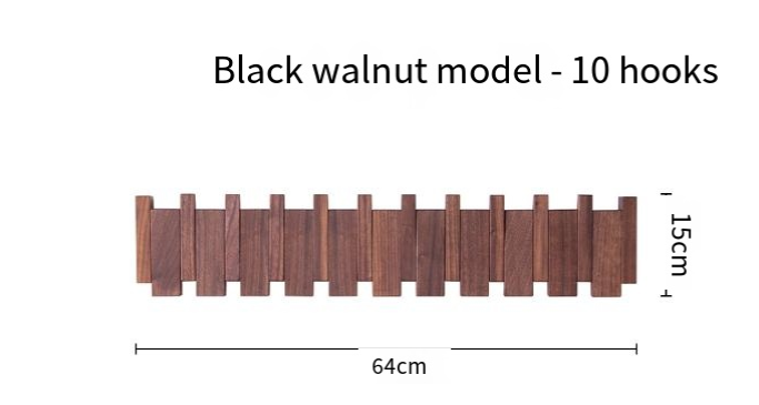 Chic Piano Key Wooden Coat Hanger